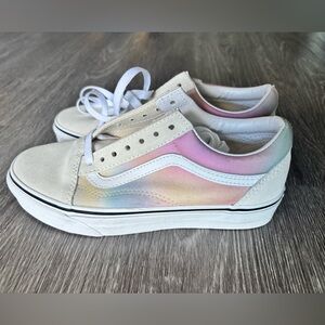 Vans Old Skool multicolor pastel rainbow ombré tie dye sneakers